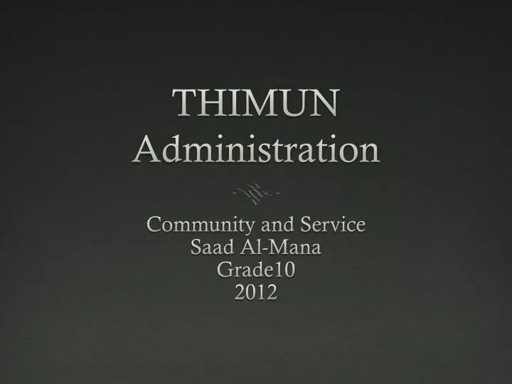 thimun administration