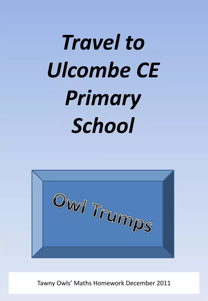 travel to ulcombe ce primary school