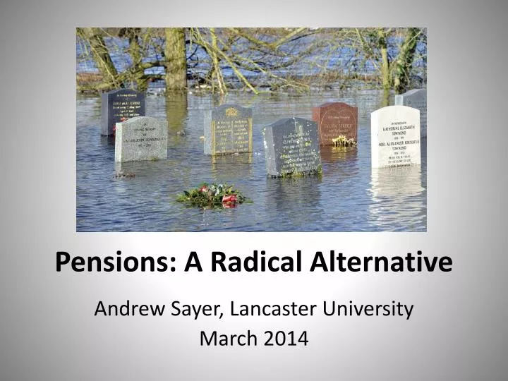 pensions a radical alternative