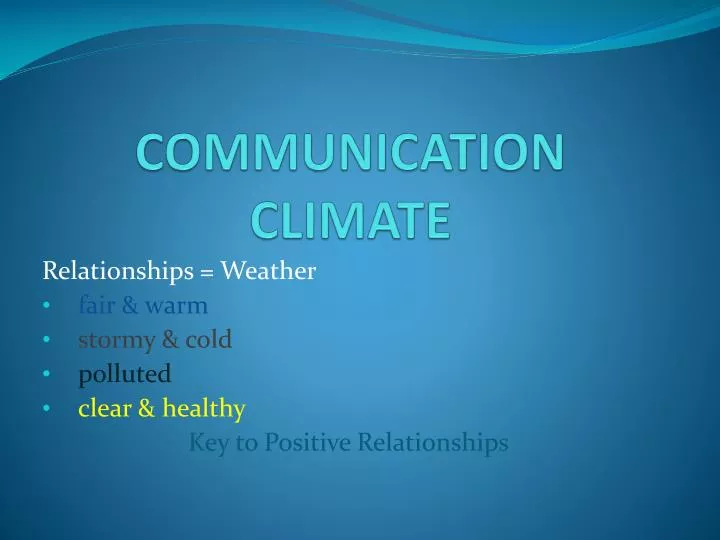 communication climate