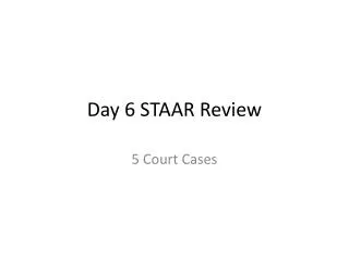day 6 staar review