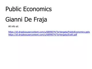 Public Economics