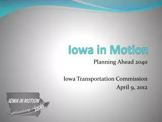 Iowa in Motion