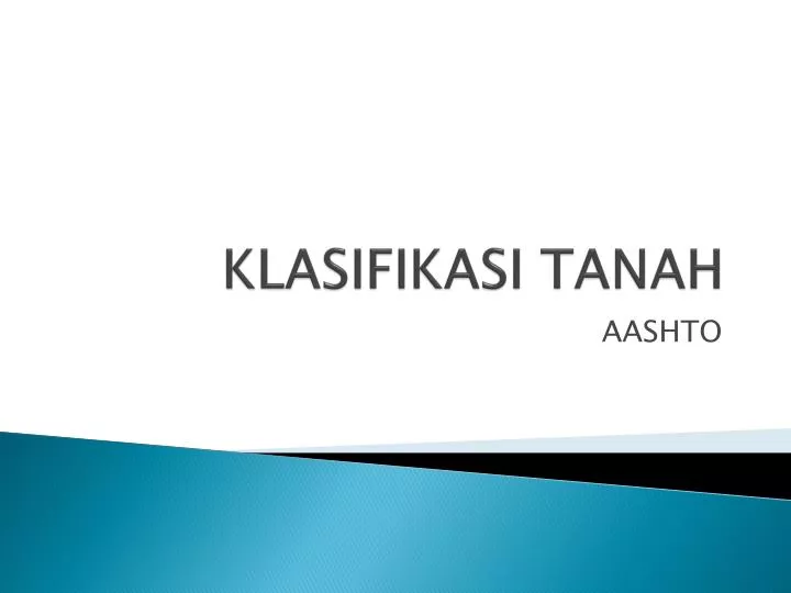 klasifikasi tanah