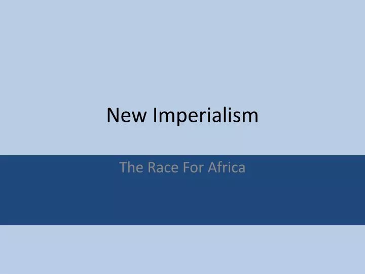 new imperialism