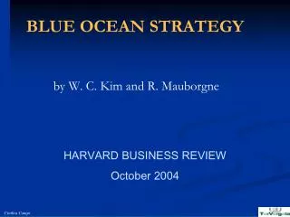 blue ocean strategy