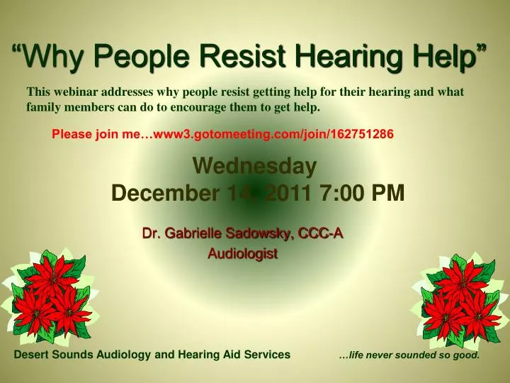 why people resist hearing help
