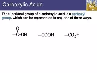 carboxylic acids