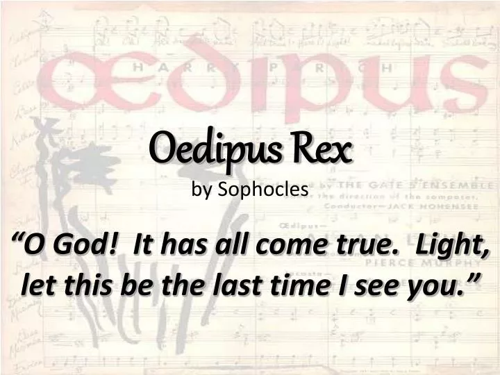 oedipus rex by sophocles