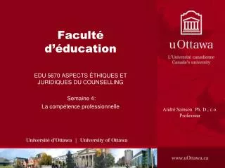 facult d ducation