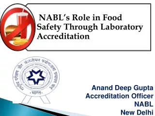 Anand Deep Gupta Accreditation Officer NABL New Delhi