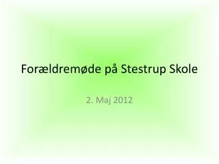 for ldrem de p stestrup skole