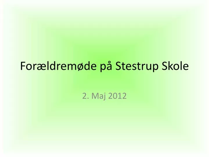 for ldrem de p stestrup skole