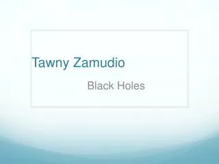 Tawny Zamudio