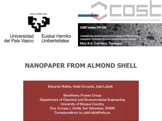 NANOPAPER from almond SHELL