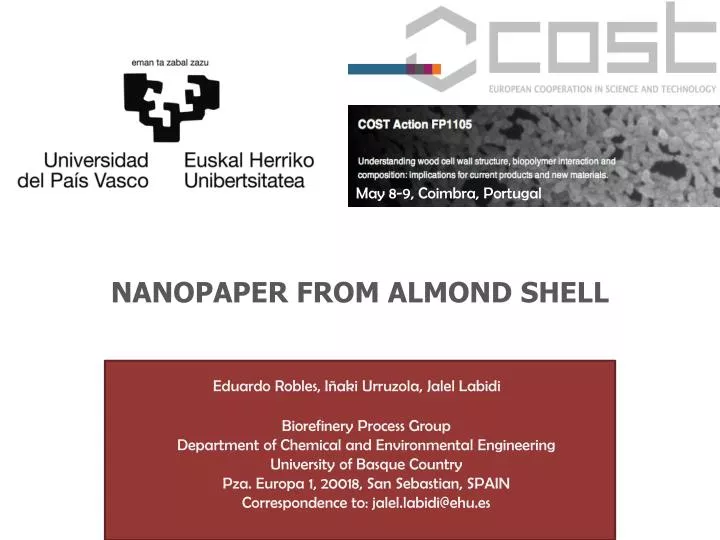 nanopaper from almond shell