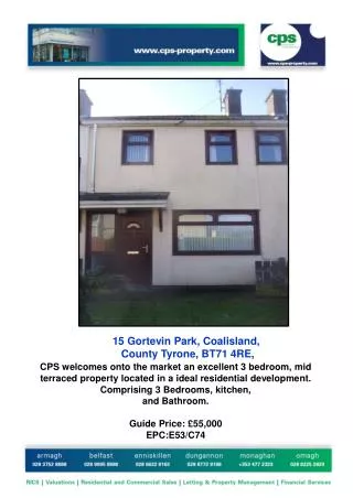 15 Gortevin Park, Coalisland, County Tyrone, BT71 4RE,