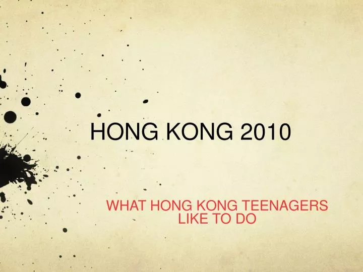 hong kong 2010