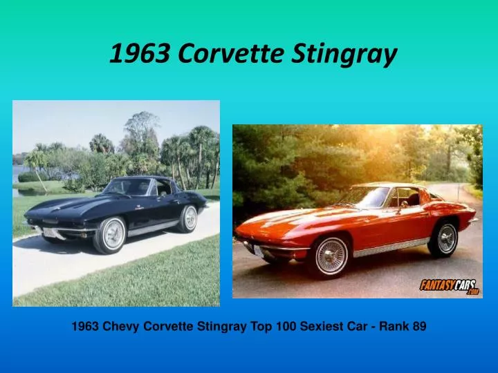 1963 corvette stingray