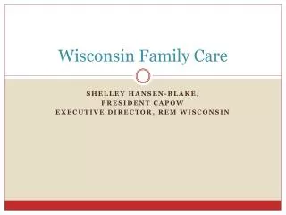 Wisconsin Family Care