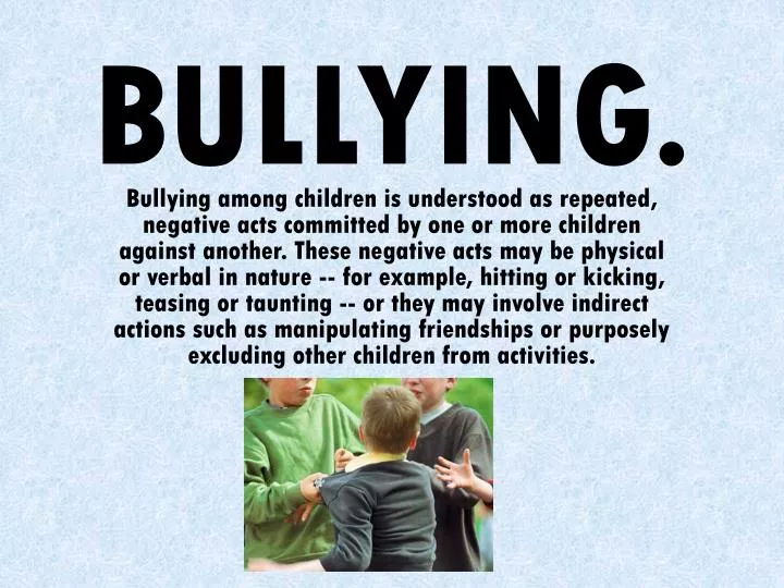 powerpoint presentation of bullying