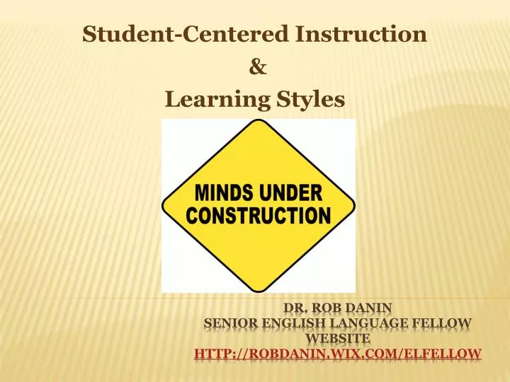 student centered instruction learning styles