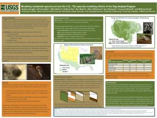 Modeling species distributions