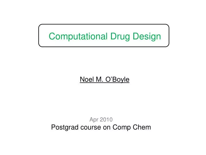 computational drug design