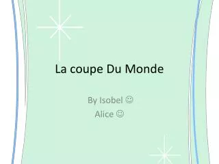 la coupe du monde