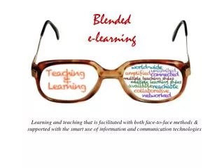 Blended e-Learning