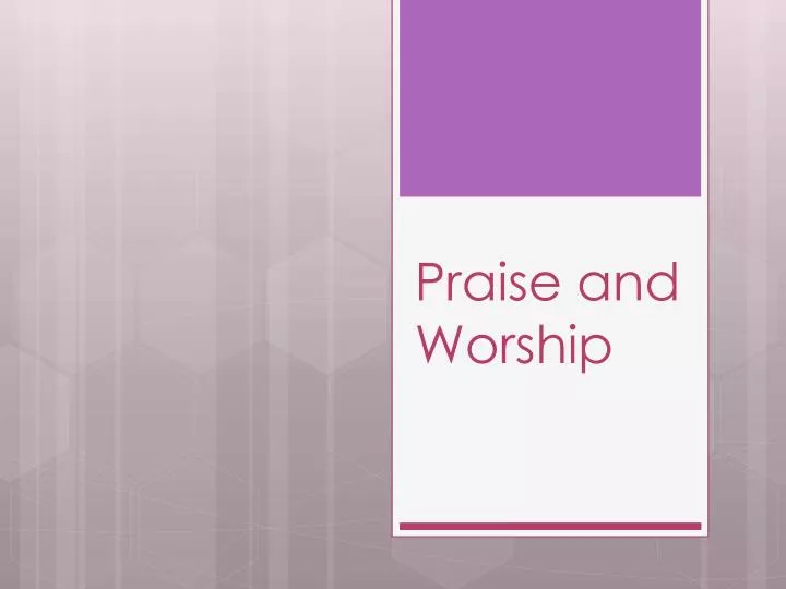 praise and worship