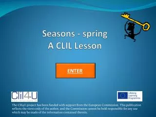 Seasons - spring A CLIL Lesson