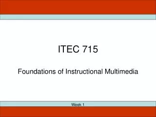 ITEC 715