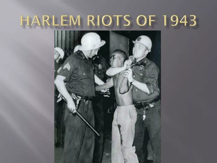 harlem riots of 1943