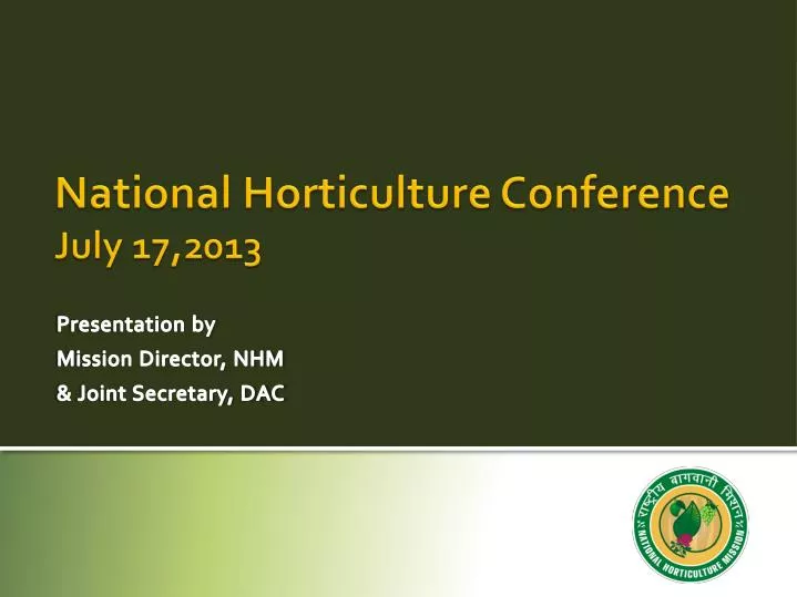 national horticulture conference july 17 2013