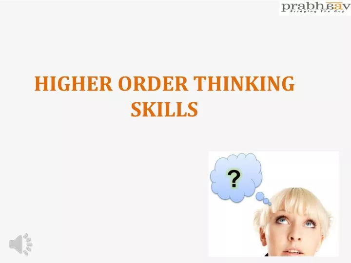 higher order thinking skills