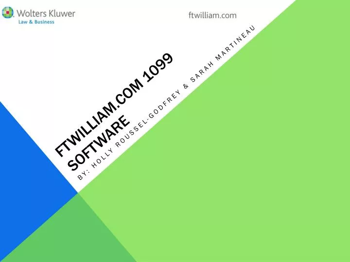 ftwilliam com 1099 software