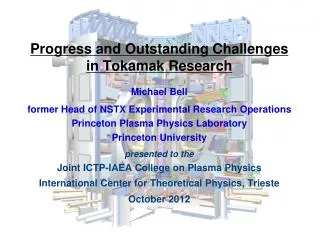 Progress and Outstanding Challenges in Tokamak Research