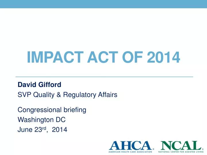 impact act of 2014