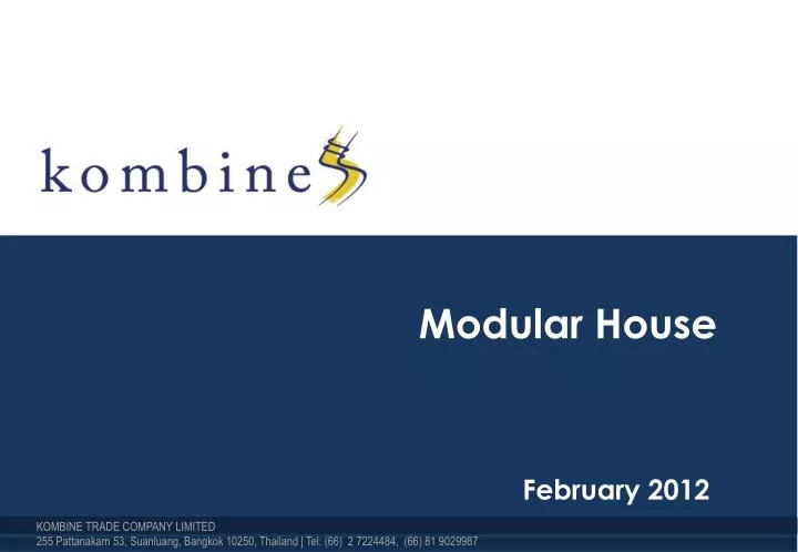 modular house february 2012