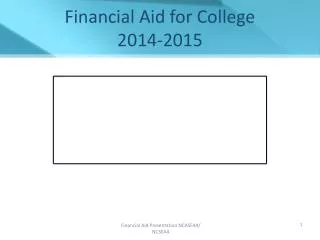 Financial Aid for College 2014-2015