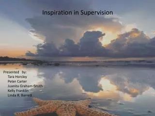 Inspiration in Supervision