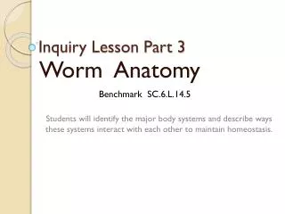 Inquiry Lesson Part 3