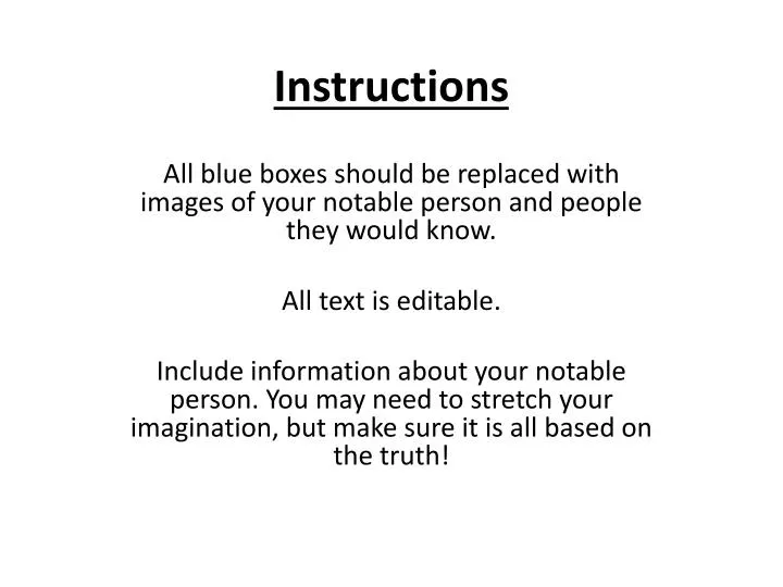 instructions