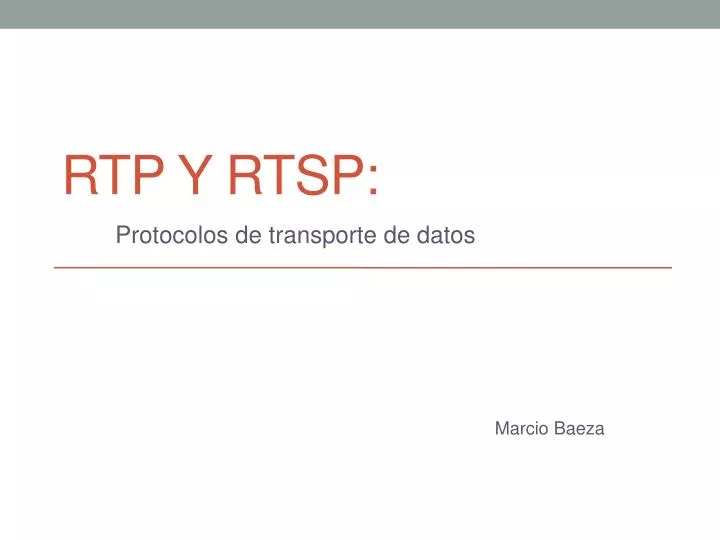 rtp y rtsp