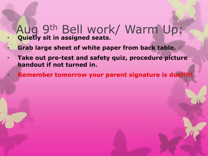 aug 9 th bell work warm up