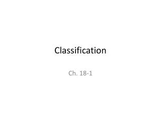 classification