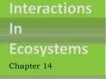 Interactions In Ecosystems - slide 1