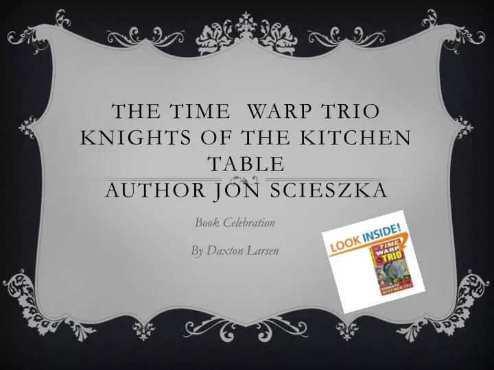 the time warp trio knights of the kitchen table author jon s cieszka