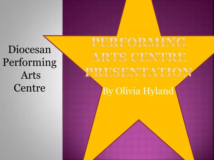 performing arts centre presentation